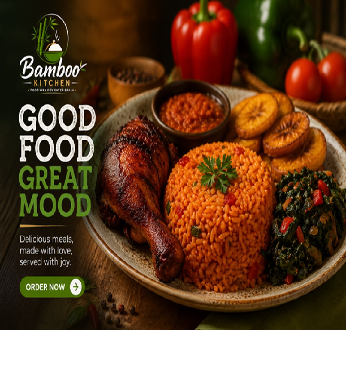 A selection of delicious meals from Bamboo Kitchen