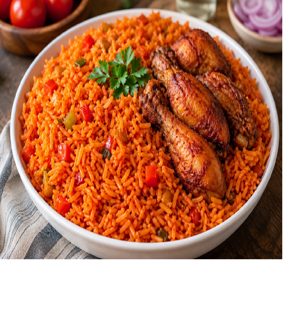 Plate of Jollof Rice